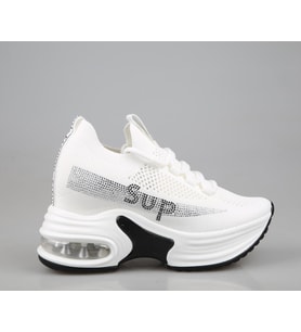 GUJA 24y300-3 Dolgu Topuk Beyaz Kadın Sneakers