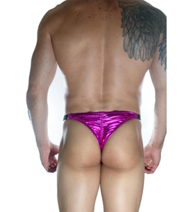 Erkek Arkası Fuşya Büzgülü Brazillian Slip