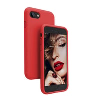 Apple iPhone 8 İnce Mat Silikon Kılıf Kırmızı