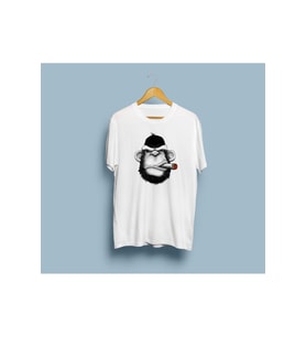 Oversize Goril tasarımlı unisex T-shirt