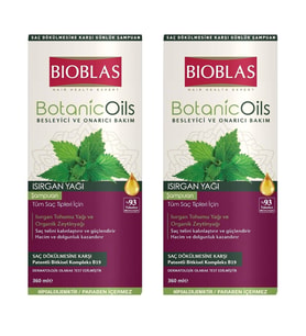 Bioblas Botanic Oils Isırgan Yaglı Sampuan 360 ml x 2 Adet