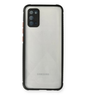 Northcity Samsung Galaxy A02S Uyumlu Kılıf Miami Şeffaf Silikon - Siyah