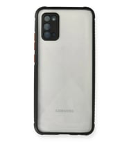 Northcity Samsung Galaxy A02S Uyumlu Kılıf Miami Şeffaf Silikon - Siyah
