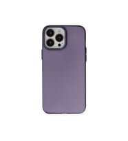 Newface Apple iPhone 13 Pro Max Kılıf Modos Metal Kapak - Derin Mor