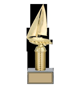 ODAK KUPA - Figürlü Kupalar - Yelken Figürlü Kupalar FG-007 C - 28 cm