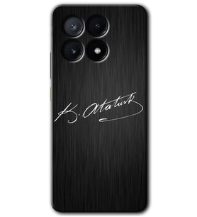 Poco x6 Pro Kılıf HD Desen Baskılı Kılıf - İmza Atatürk
