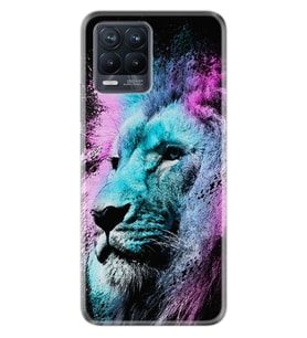 8 8 Pro Kılıf Silikon Desen Özel Seri Pink Blue Leon 1603