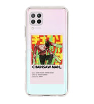 Huawei P40 Lite Uyumlu Chainsaw Man Anime Desenli Şeffaf Telefon Kılıfı