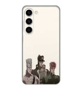 Samsung Galaxy S23 Uyumlu JoJo's Bizarre Adventure Tasarımlı Şeffaf Telefon Kılıfı
