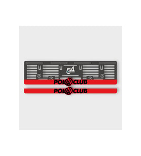 VOLKSWAGEN POLO CLUP KABARTMALI PLEKSİ ARABA PLAKALIĞI