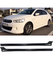 Citroen C Elysee Yan Marşpiyel Seti 2012 - 2022 Mat Siyah Plastik 2 Adet