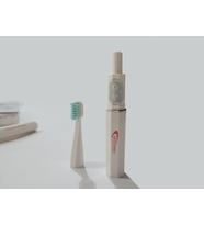 Taşınabilir Sonik Diş Fırçası – Sessiz, Yumuşak Başlıklı, Pilli, Dupont Kıllı, Seyahat Tipi Cep Diş Fırçası – Yetişkinler için Elektrikli Fırça-(Beyaz)