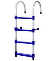 Hobi Store Portatif Tekne Merdiveni ( Mavi ) 4 Basamaklı
