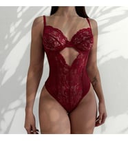 Bordo Dantelli Balenli Bodysuit