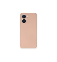 Vivo Y16 Kılıf Nano İçi Kadife Silikon - Pudra