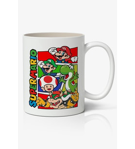 Super Mario Temalı Beyaz Kupa Bardak