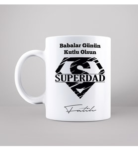 Babalar Günü Tasarımlı Kupa Kişiye Özel
