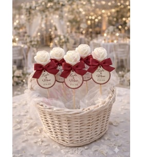 Mumelia Candles Kır Masalı Gül – Doğal Soya Hediyelik Mum - 15 Adet