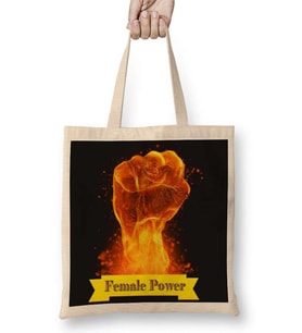 Female Power 1 Bez Çanta Uzun Saplı