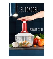 TransForMacion Pratik El Rondosu Üstten Basmalı 5 Bıçaklı 2.5 LİTRE 14X18CM 720896