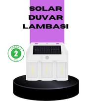 3 İn 1 Solar Duvar Lambası – Ip65 Su Geçirmez, Hareket Sensörlü