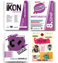 PRUVA AKADEMİ YAYINLARI 8.SINIF MATEMATİK İKON SORU BANKASI+32 HAFTA MATEMATİK DENEME+MATEMATİK SORU