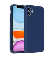 Apple iPhone 11 Uyumlu Kılıf Kamera Korumalı Kartlık Hazneli Zore Vitra Kapak (Lacivert)
