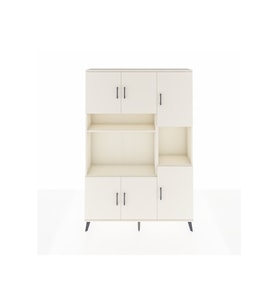 Arges Gardrop 9 Raflı 6 Kapaklı 132x30x195 Aytaşı-Aytaşı