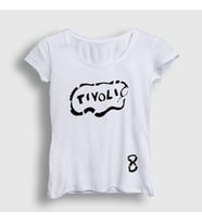 Presmono Kadın Beyaz Tivoli Pearl Jam T-Shirt 74453tt (Beyaz)