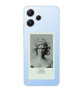 Xiaomi Redmi 12 Uyumlu Uyumlu Medusa Tasarımlı Şeffaf Telefon Kılıfı