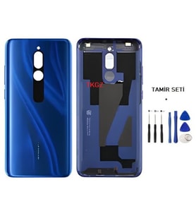 Xiaomi Redmi 8 FULL Kasa Arka Kapak Yan Tuş Takımı MAVİ - TAMİR SETİ