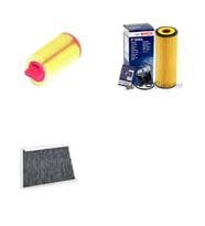 Bosch Filtre Bakım Seti Mercedes CLC 160 180 2008-2012 Benzinli Hava + Yağ f. + Polen Filtre Sardes