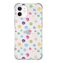 PrintiFy Apple iPhone 12 Uyumlu Water Color 6 Baskılı Şeffaf Köşe Korumalı Antişok Kılıf