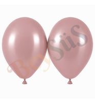 Toz Pembe Renk Lateks Retro Balon (50 cm) - 2 Adet
