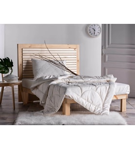 Doqu Home Pamuk Tek Kişilik Yorgan (Beyaz)