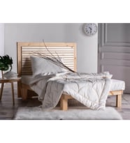 Doqu Home Pamuk Tek Kişilik Yorgan (Beyaz)
