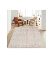 Rovigo Home Dijital Baskı Yıkanabilir Kaymaz Taban Salon Halısı RVG1242 100x200 cm (Kahverengi)