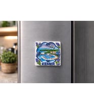 Kemer Magnet Buzdolabı Süsü – Dekoratif Turistik Kemer Hatıra Magnet 6.5x6.5 cm