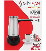 Minisan Kahvecizade MNS-0104 Elektrikli Türk Kahve Makinesi - 600 W (Gri)