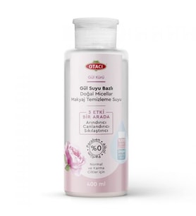 Otacı Gül Kürü Gül Suyu Bazlı Makyaj Temizleme Suyu 400 ml