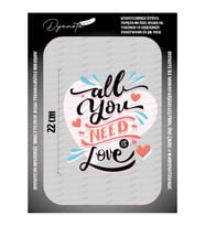 All You Need is Love Press Tekstil Ütü İle Yapışabilen Transfer Baskı Kağıdı DTF BASKI (Karışık)