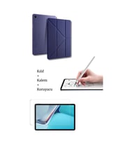 Galaxy A9 Plus 11 inç X210 Uyumlu Tablet Kılıfı Tablet Kalemi Ve Ekran Koruyucu Set
