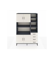 Hyperion Gardrop 9 Raflı 4 Çekmeceli 4 Kapaklı 132x44x195 Antrasit-Aytaşı