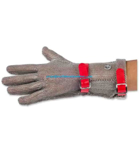 ÇELİK ELDİVEN UZUN 8 CM KIRMIZI (M) (EL-UZK)