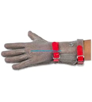 ÇELİK ELDİVEN UZUN 8 CM KIRMIZI (M) (EL-UZK)