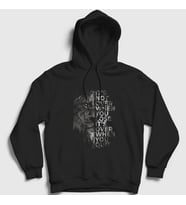 Presmono Unisex Siyah Over Lion Aslan Kapüşonlu Sweatshirt 305757tt