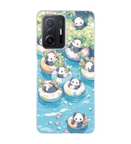 Xiaomi Mi 11T - 11T Pro Uyumlu Panda Tasarımlı Şeffaf Telefon Kılıfı