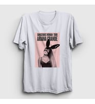 Presmono Unisex Beyaz Dangerous Woman Ariana Grande T-Shirt 152310tt