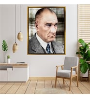 ÇERÇEVELİ ATATÜRK TABLO S501
