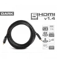 DARK DARK DK-HD-CV14L500 HDMI KABLO AĞ DESTEKLİ 5MT Ver1.4 ALTIN UÇLU 3D